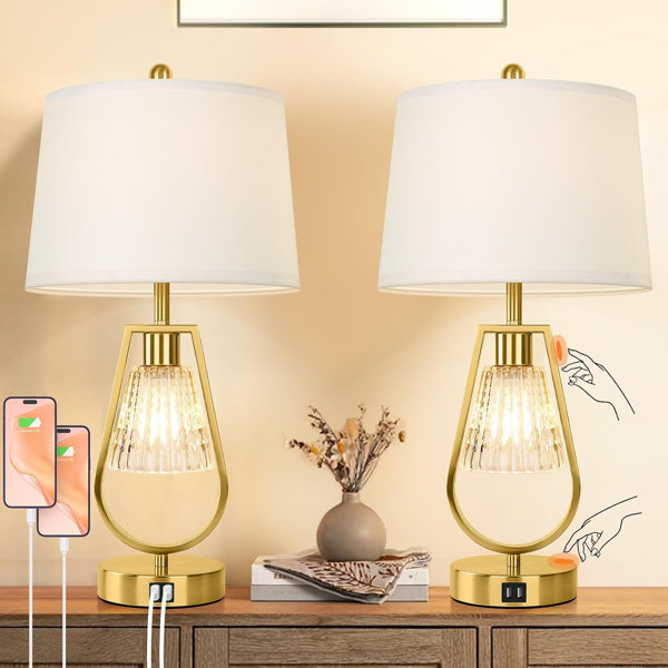 Everly Quinn Festatus Metal Table Lamp Wayfair